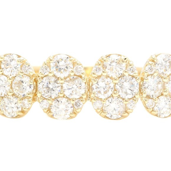 1.20Ct Natural Diamond 14K Solid Yellow Gold Ring